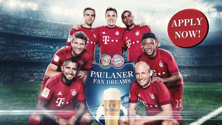 Paulaner and FC Bayern München - FAN DREAMS. APPLY NOW – for the season final of your lifetime!